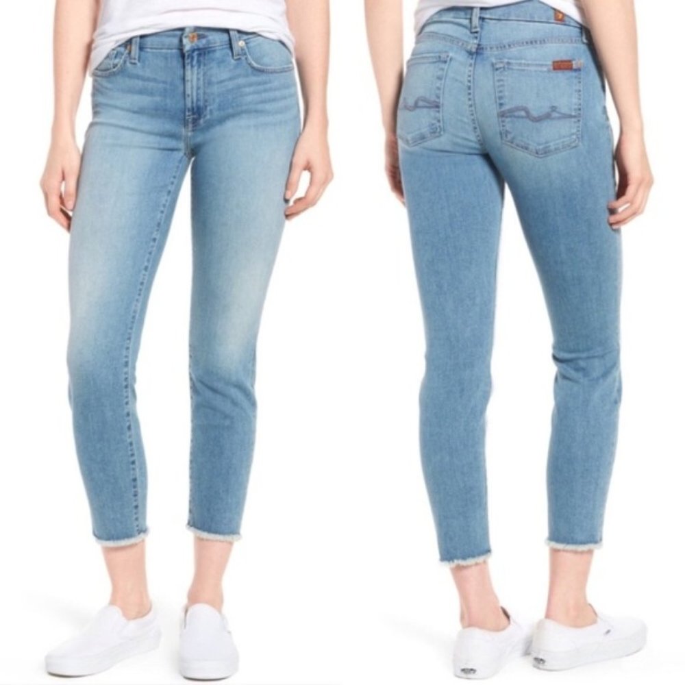 7 For All Mankind Kimmie Crop Size 29